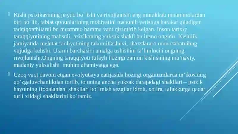 Ong taraqqiyoti va ongsizlik 3