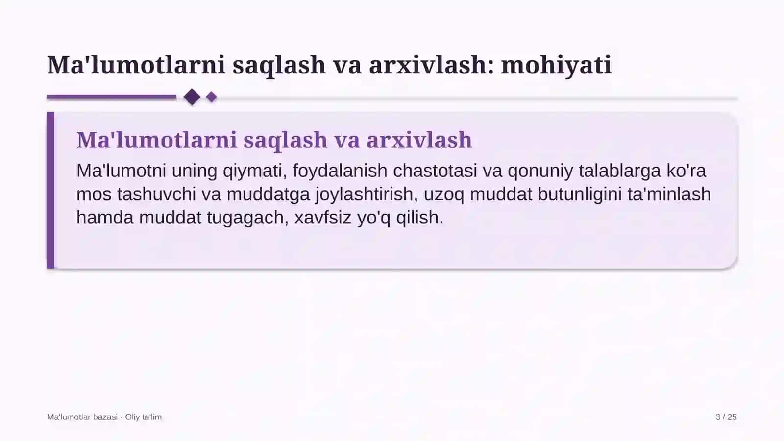 erkin iqtisodiy zonalarda ma'lumotlarni saqlash va arxivlash 2355 3