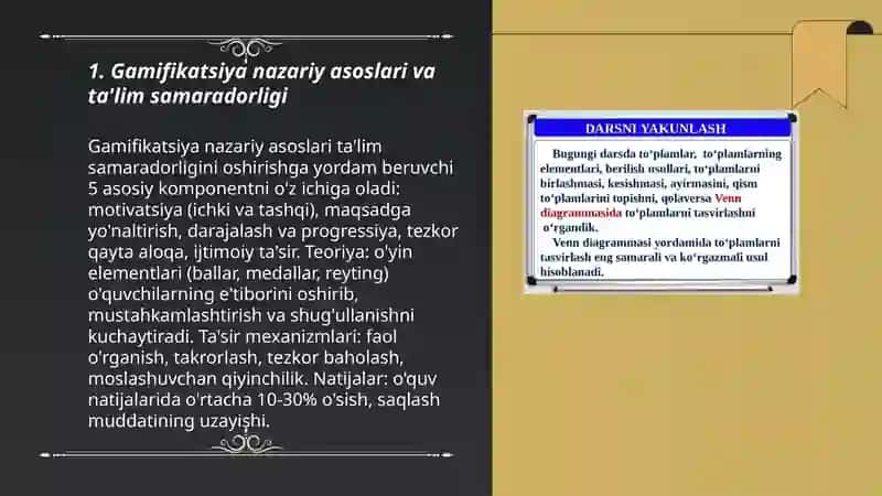 Gamifikatsiya nazariy asoslari va ta'lim samaradorligi 3