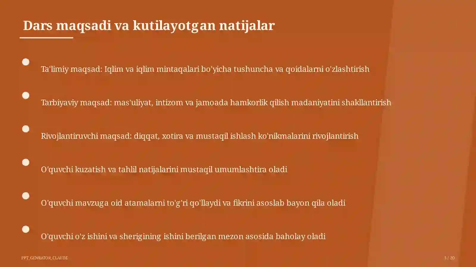 Iqlim va iqlim mintaqalari (6-sinf) 3