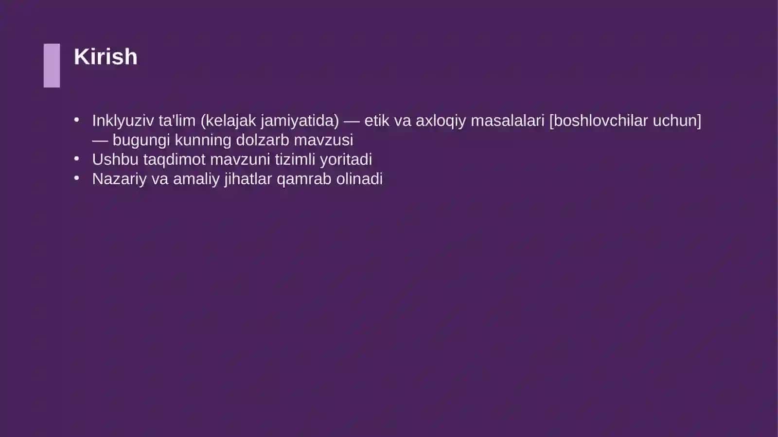 Inklyuziv ta'lim (kelajak jamiyatida) — etik va axloqiy masalalari [boshlovchilar uchun] 3