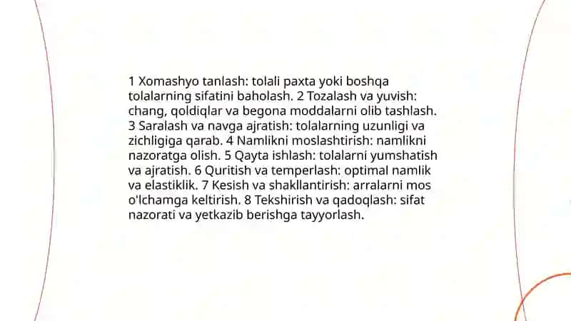 Jin va linter arralarini tayyorlash texnologik jarayonlari 3