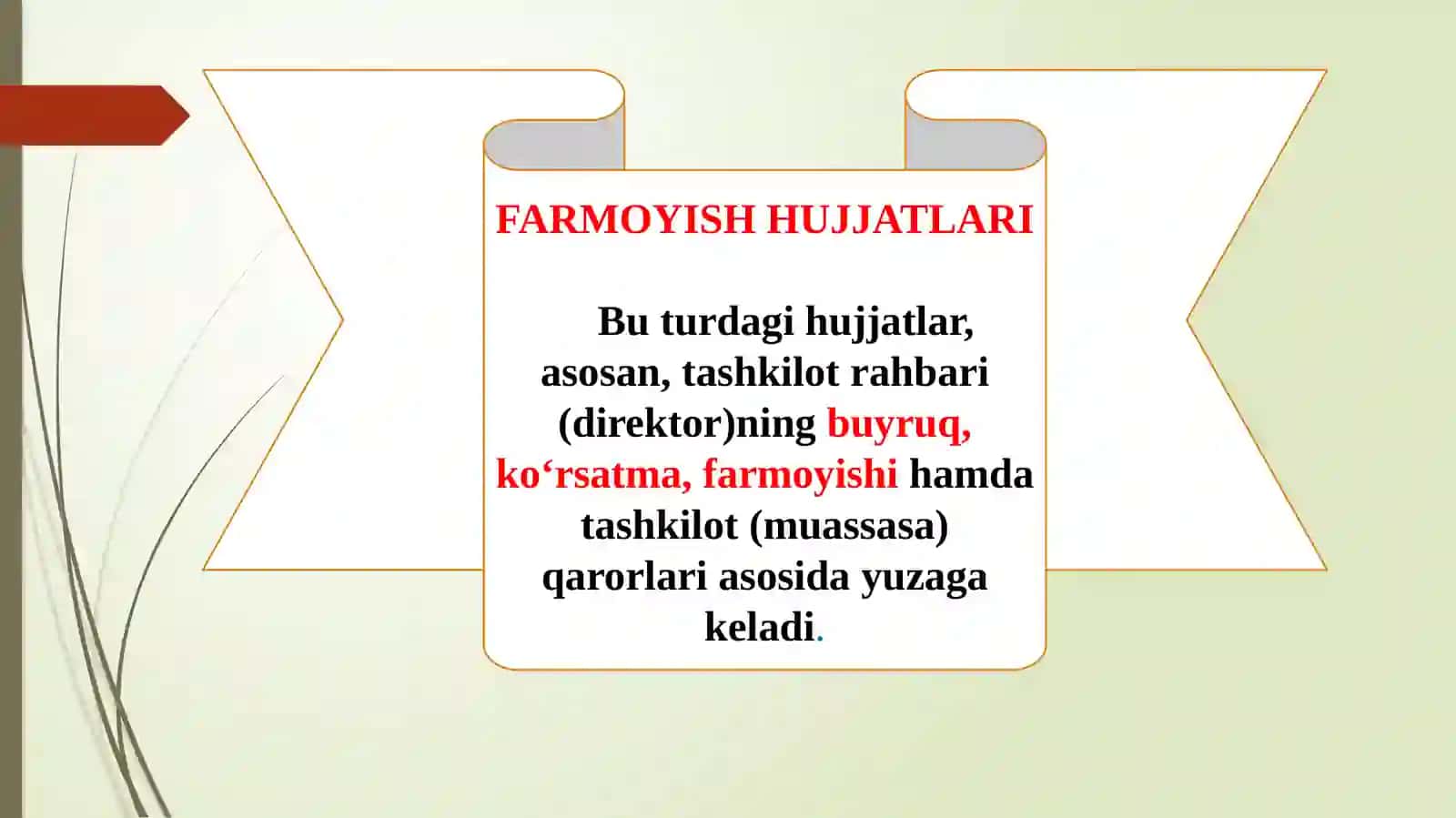 Farmoyish hujjatlari 3
