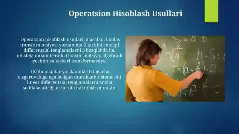 Operatsion Hisoblash Usullari 3