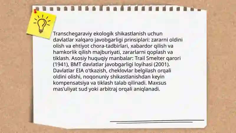 Xalqaro ekologiya huquqida javobgarlik masalalari 3