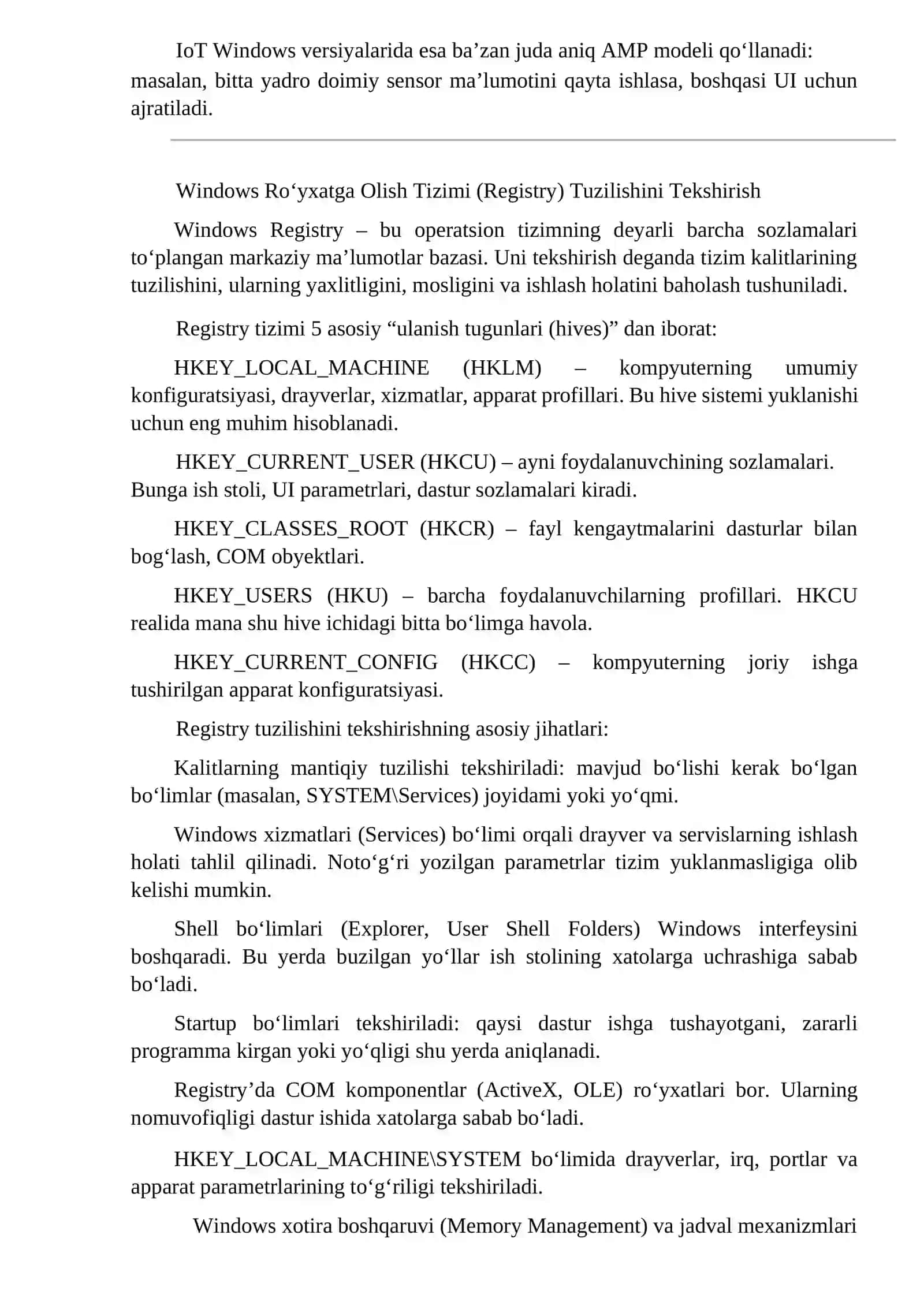 Windows da nosimmetrik ko‘p ishlov berish 3