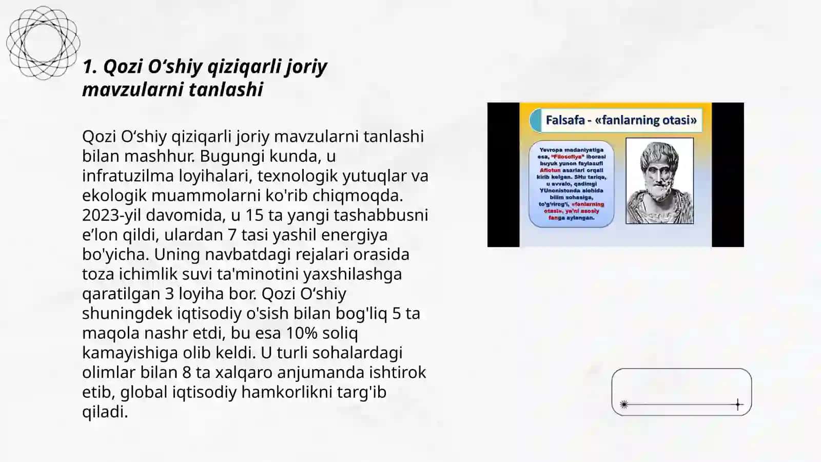 Qozi Oʻshiy notiqligi. Aristotelning notiqlik san'ati talimoti 3