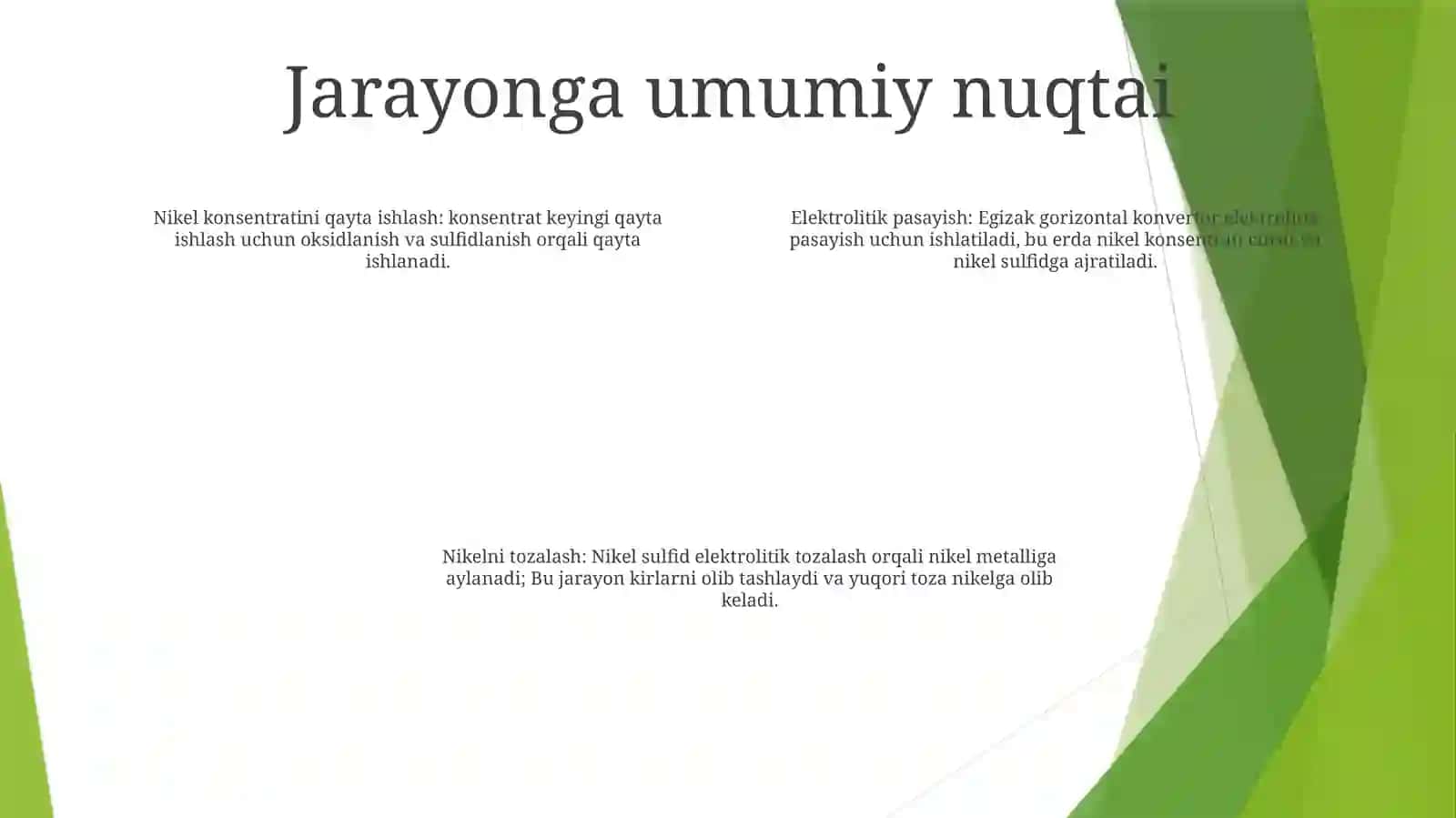 Nikelni Konversiyalash Jarayoni Uchun Agregat (GorizontalKonvertorda) 3