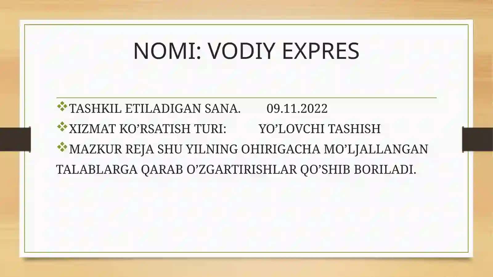 VODIY EXPRES 3