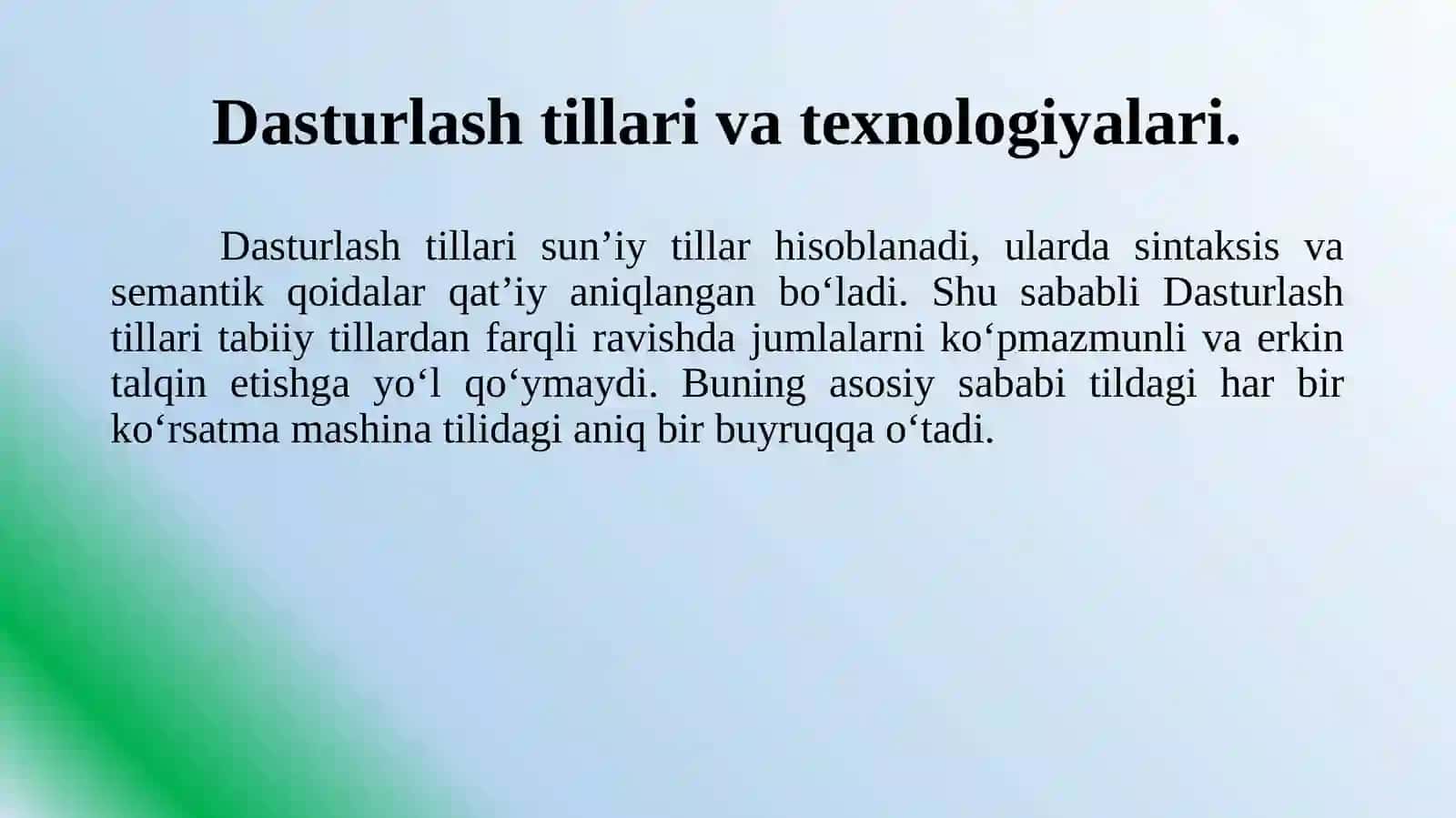 Modullidasturlash.Strukturalidasturlash.Ob’ektgayo’naltirilganloyihalashningasosiytushunchalari 3