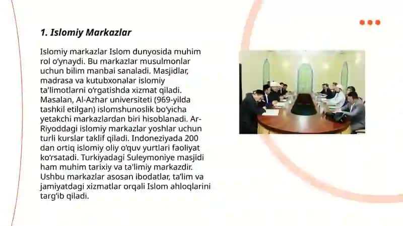 Islomiy Markazlar 3