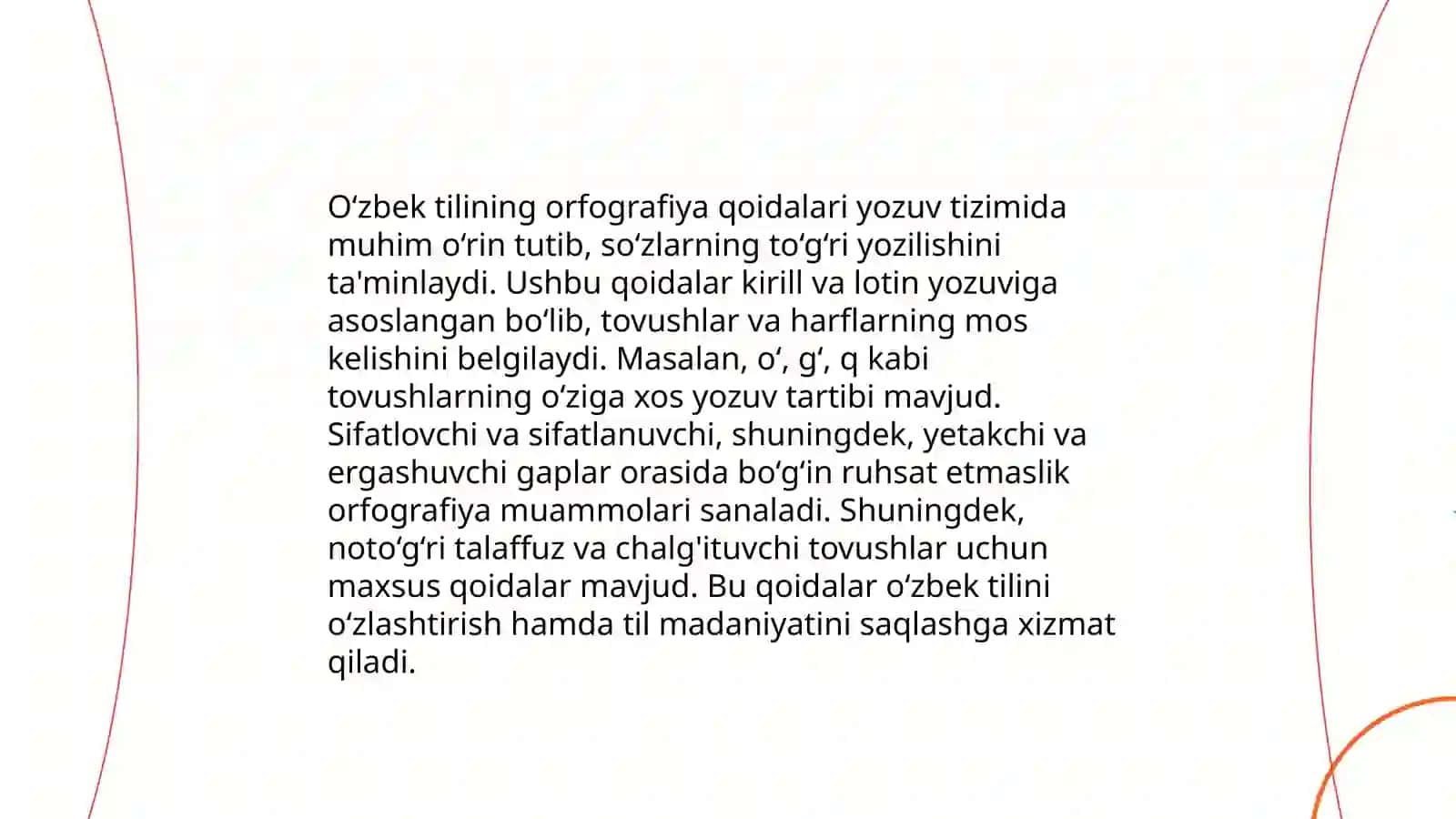 Hozirgi o'zbek adabiy tili fanidan tayyorlagan taqdimoti 3