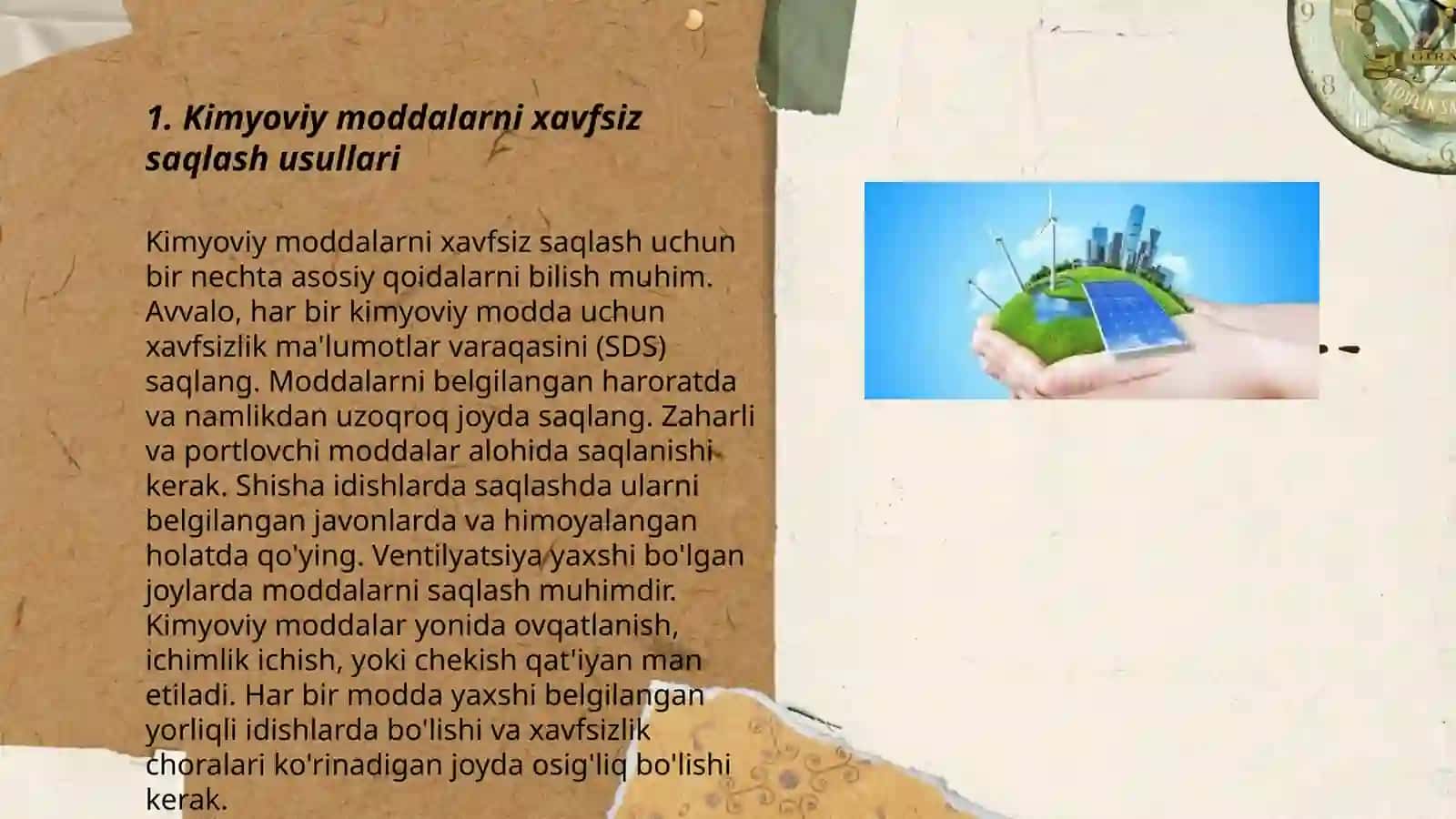 Kimyoviy moddalar va chiqindilarni oqilona boshqarishni targ'ib gilish 3