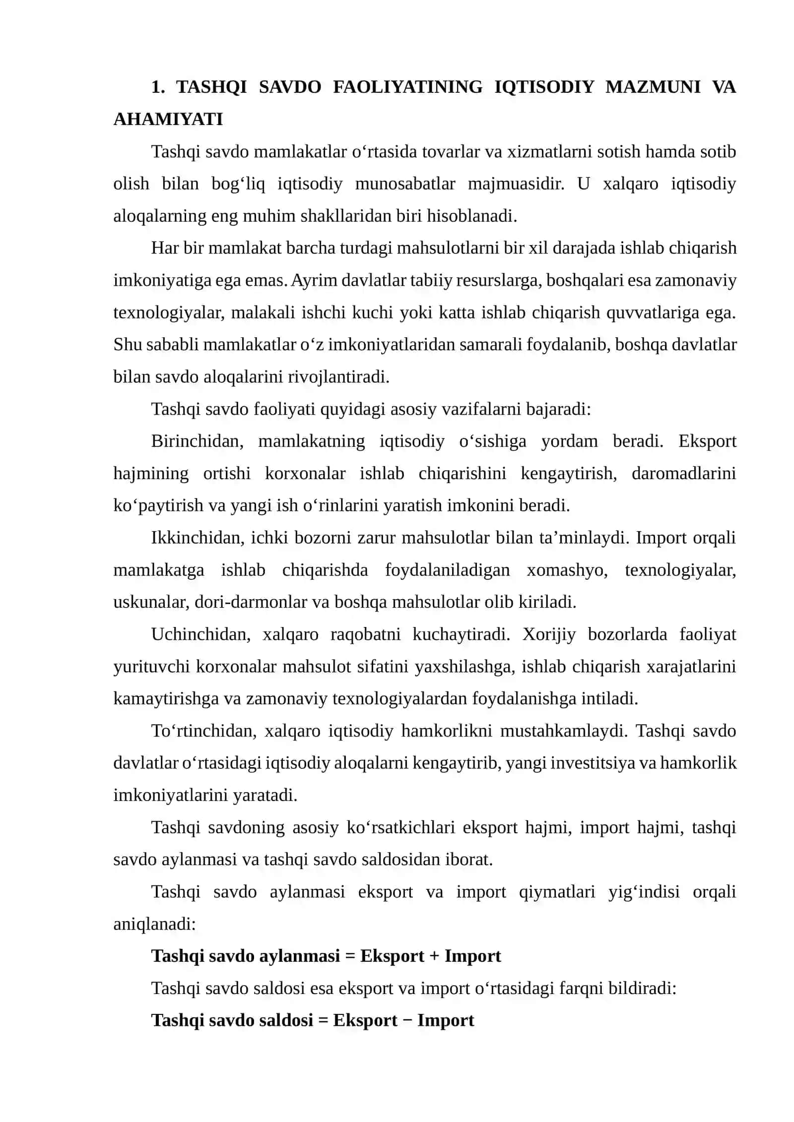 Eksport va Import ko‘rsatkichlari 3