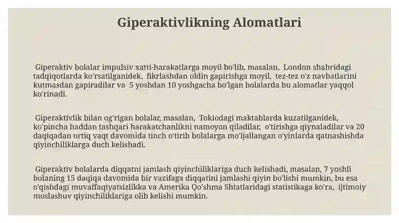Giperaktiv bola 3