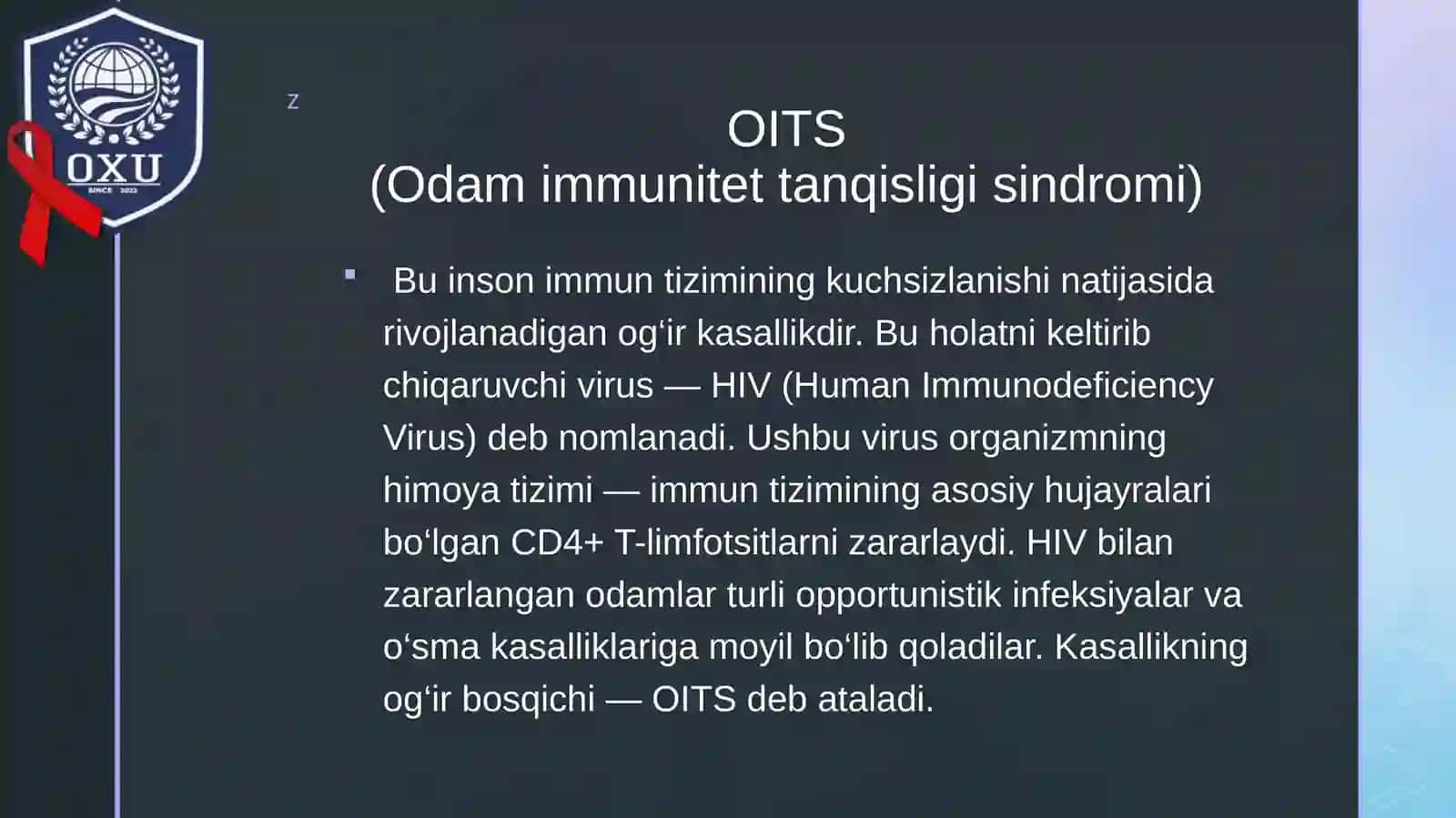 OITS VIRUSI.KLASIFIKATSIYASI,PATOGENEZI VA LABORATORIYA TASHXISI 3