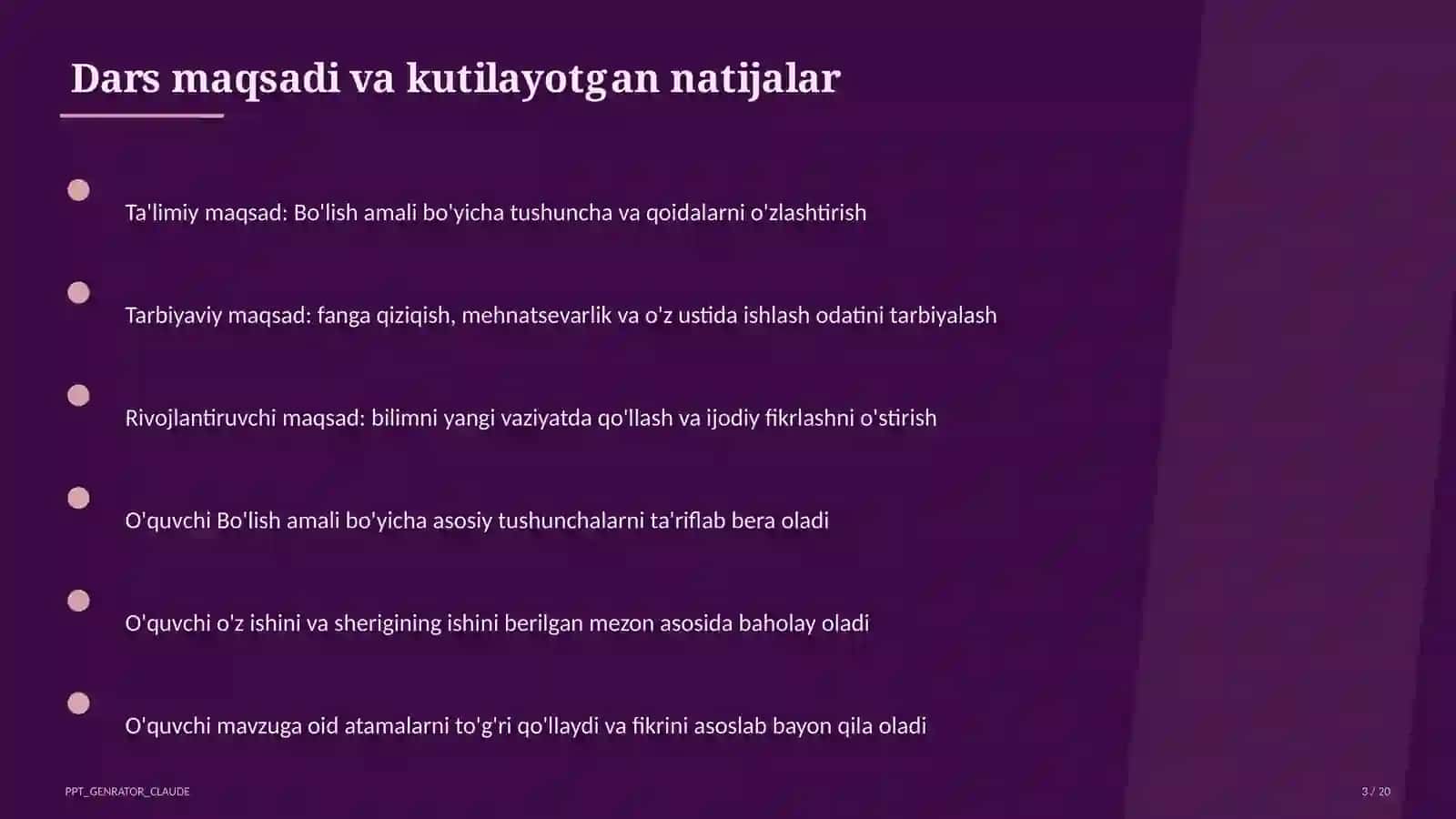Bo'lish amali (2-sinf) 3
