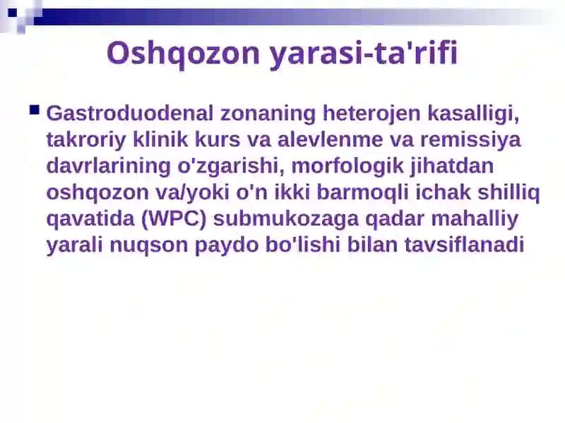 Oshqozon yarasi va BPK epidemiologiyasi 3