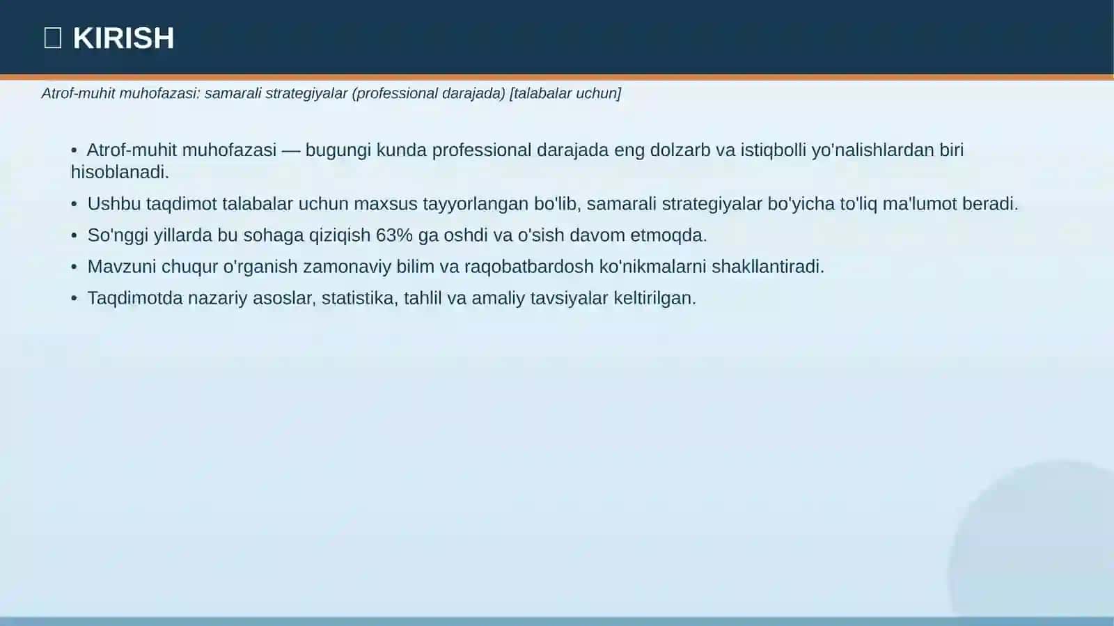 ATROF-MUHIT MUHOFAZASI 3