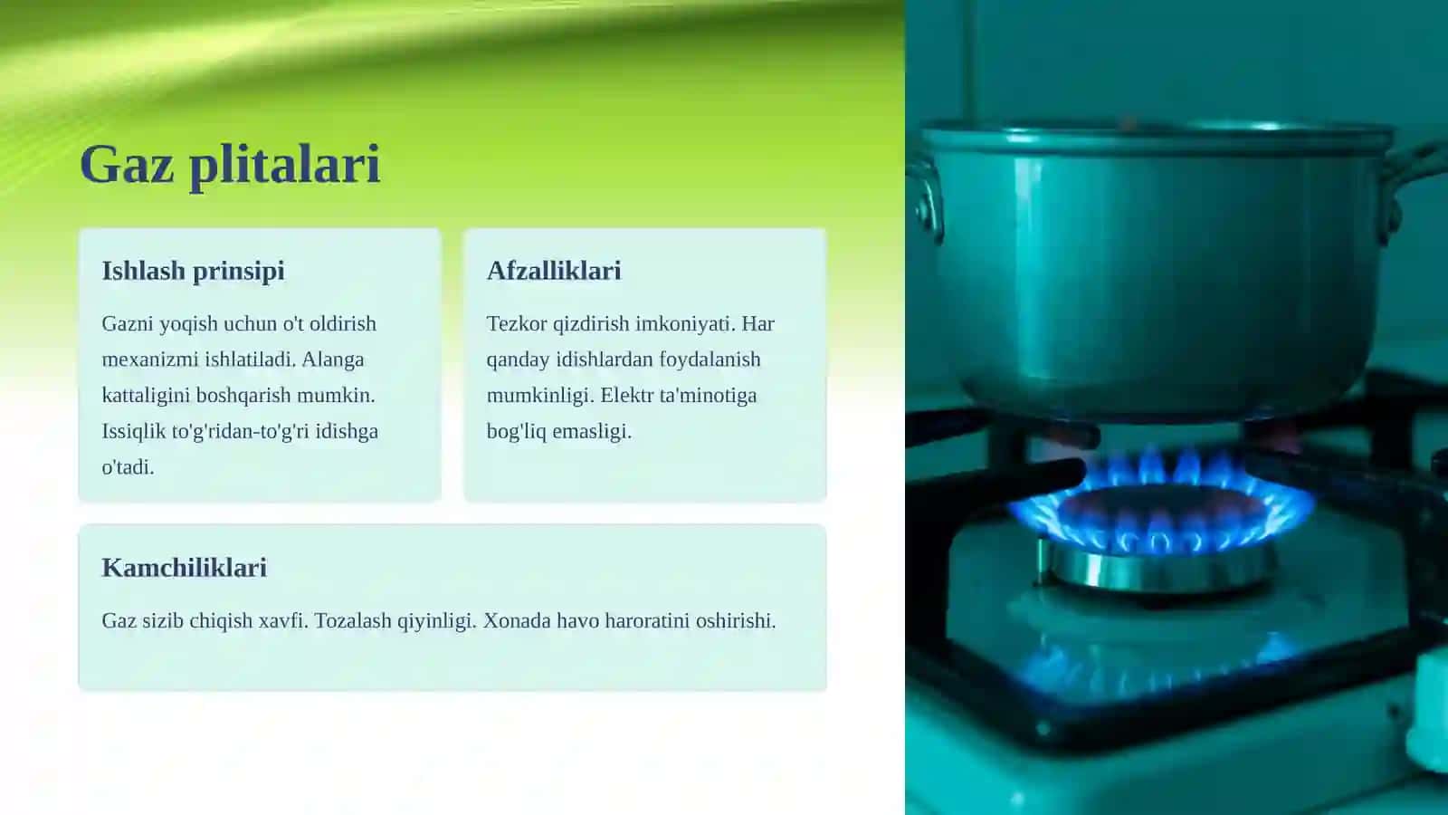 Oshxona plitalarining turlari va ularning asosiy xususiyatlari 3