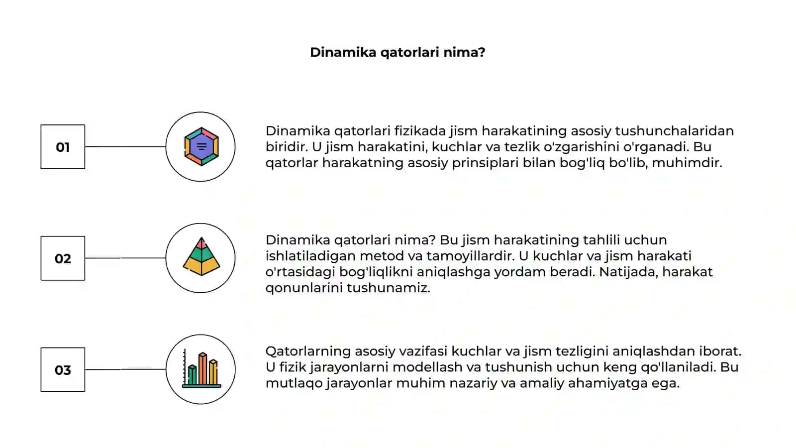 Dinamika qatorlari 3