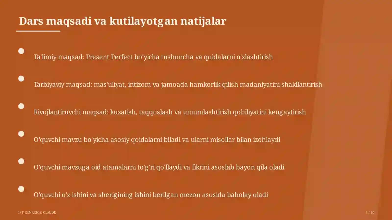 Present Perfect (8-sinf) 3
