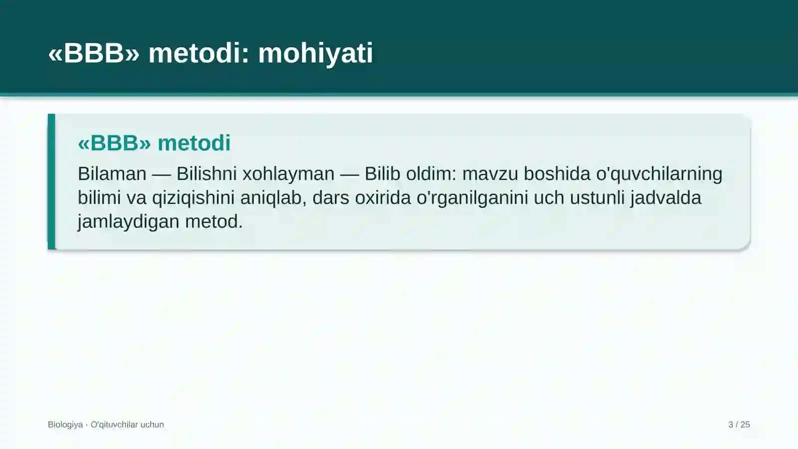 biologiya darslarida bbb metodidan foydalanish 8637 3