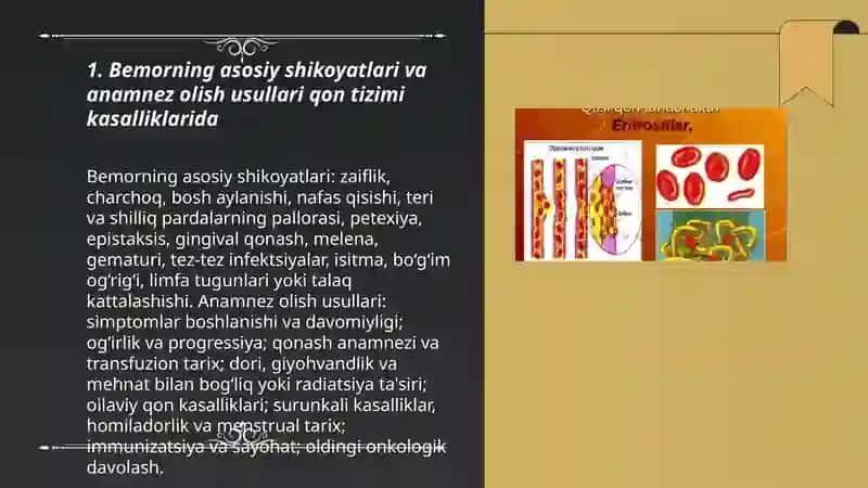 Qon Tizimi Kasalliklari Bilan Bog'liq Bemorlarni Tekshirish Usullari 3