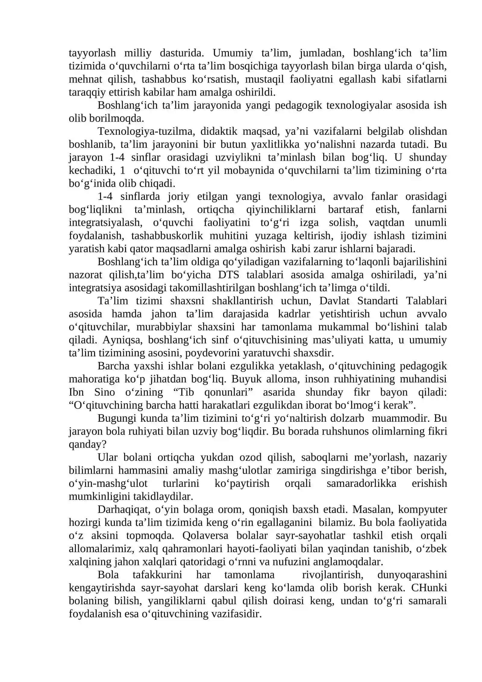 Darslarni ilg‘or pedagogic texnologiyalar asosida tashkillash va o‘tkazish 3