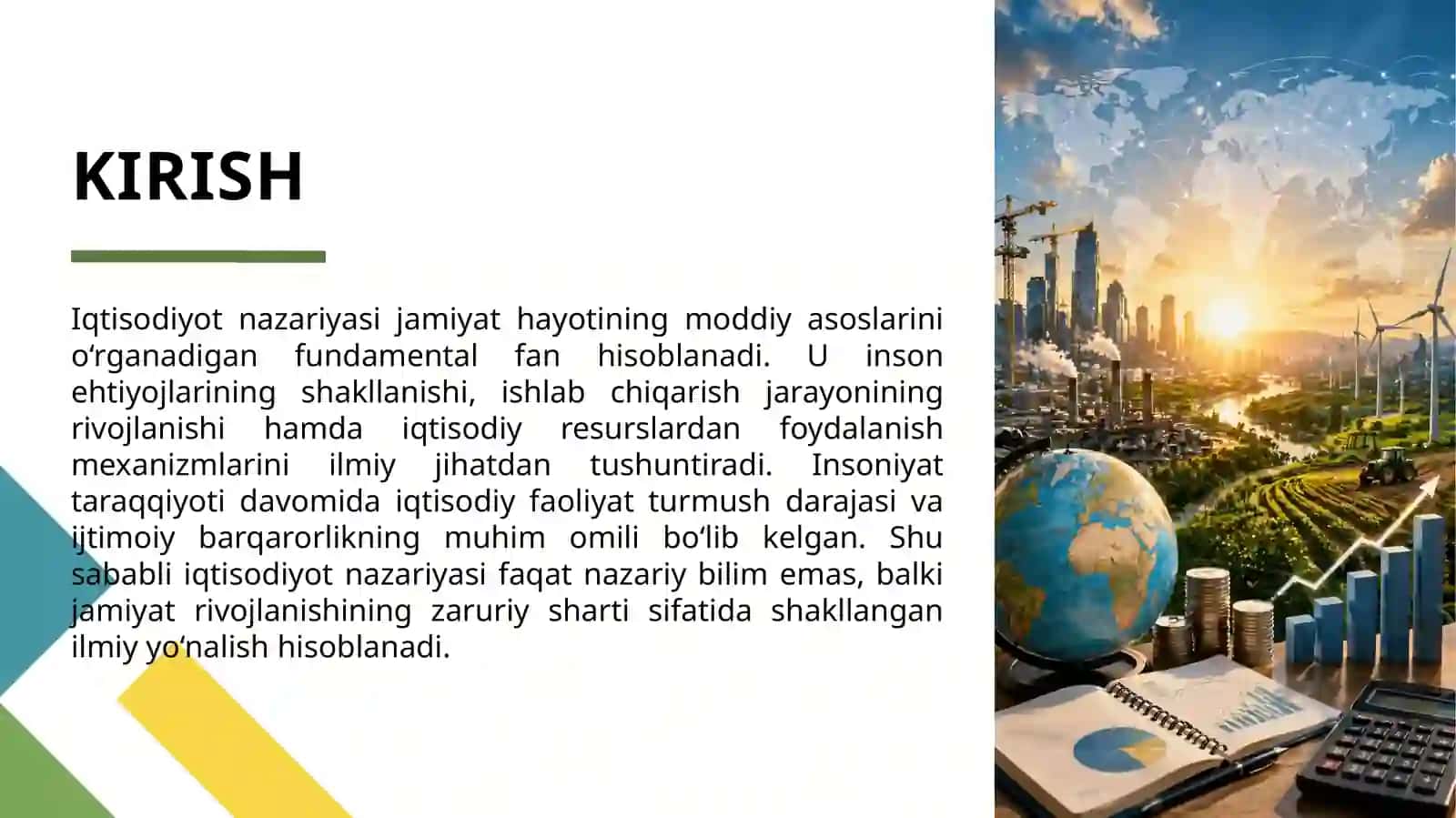 Iqtisodiyot nazariyasi fanining predmeti va vazifalari 3