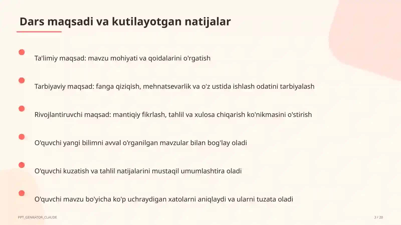 Zamonaviy dars ishlanmasini tuzish 3