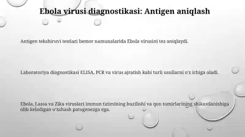 Ebola lassa zika viruslari patogenezi va labaratoriya diaginostikasi 3