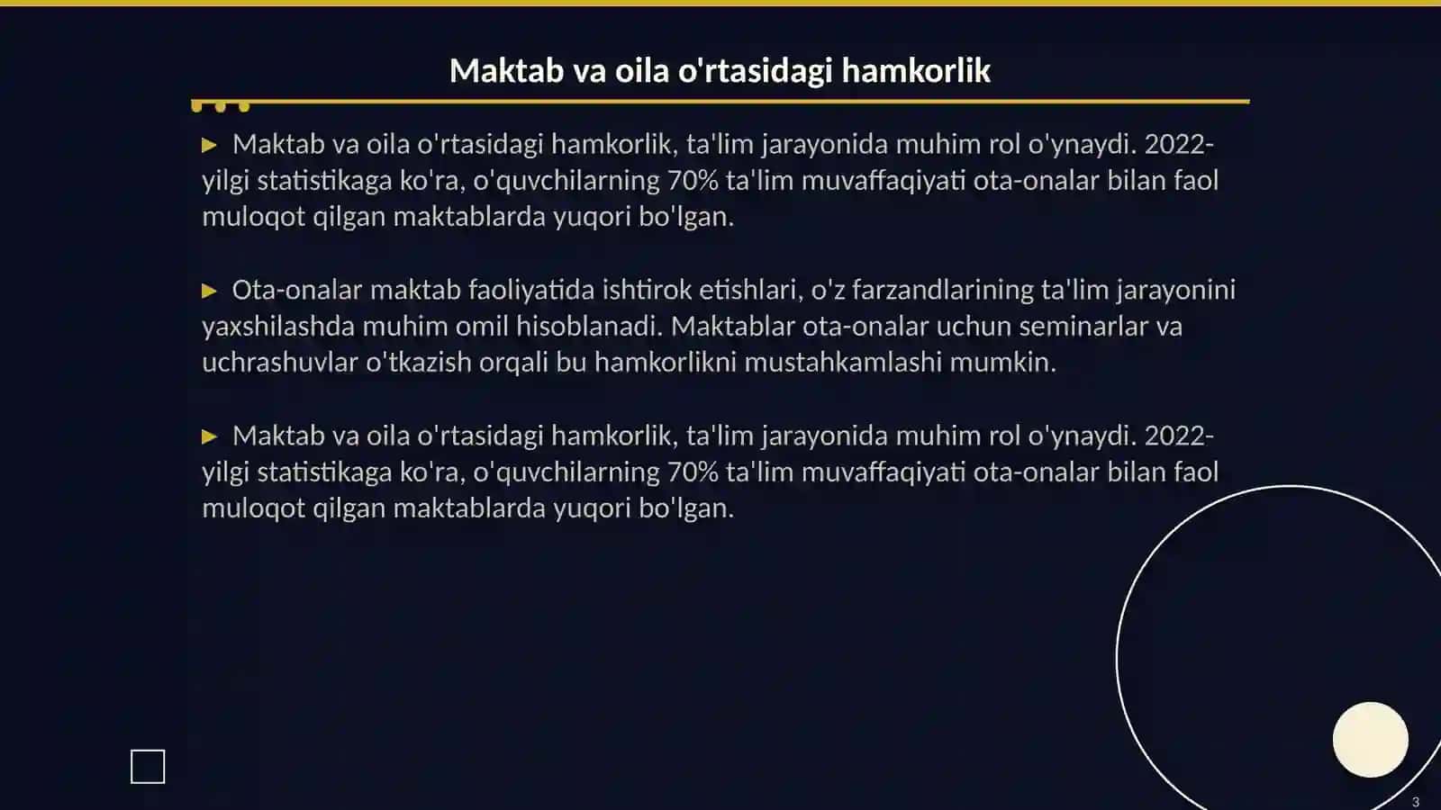 Maktab oila va mahallaning tarbiyaviy tasirini muvoffiqlashtirish 3