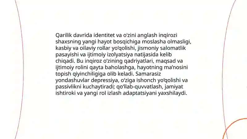 Qarilik davri yosh inqirozlari haqida malumot 3