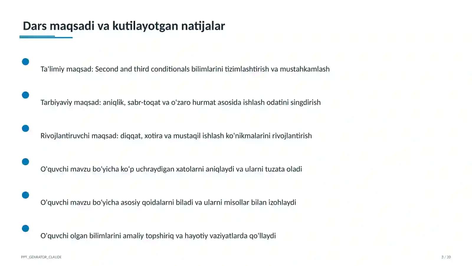 Second and third conditionals (10-sinf) 3