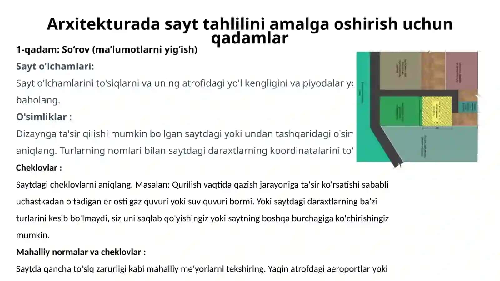 Arxitekturada sayt tahlilini qanday qilish kerak 3