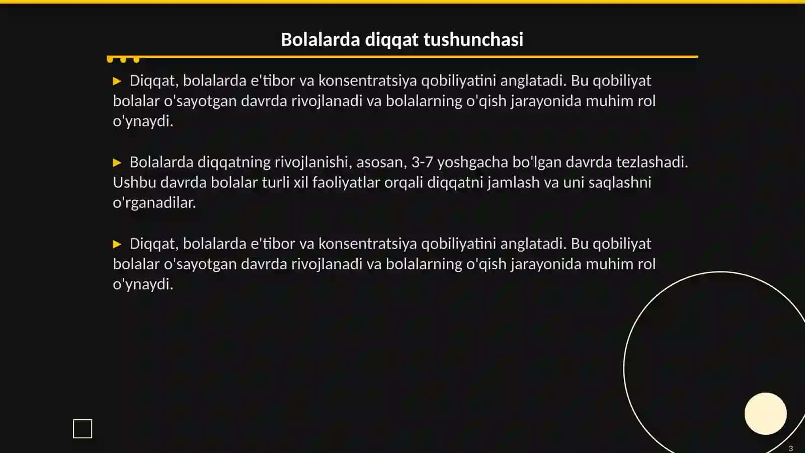 Bolalarda diqqatning rivojlanishi 3