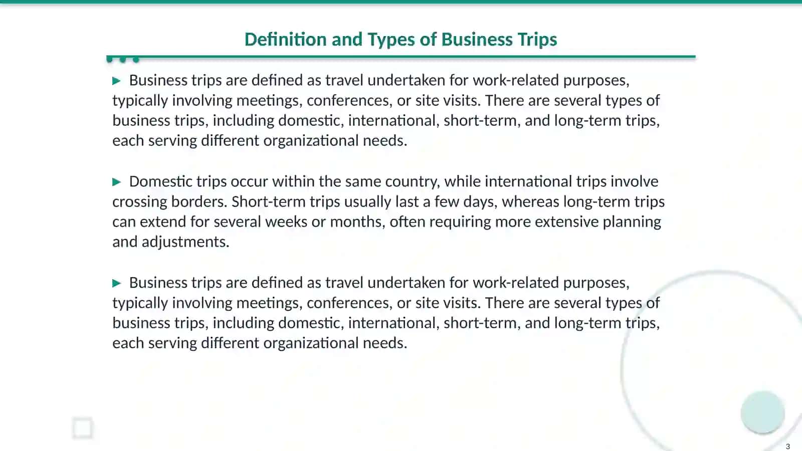 Business Trips 3