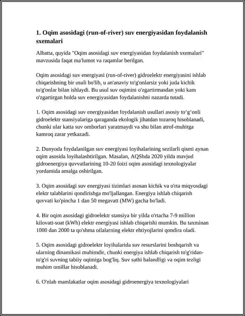 SUV ENERGIYASIDAN FOYDALANISH SXEMALARI 3