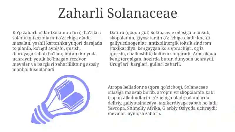 Solanali oila o'simliklarining iqtisodiy ahamiyati 3