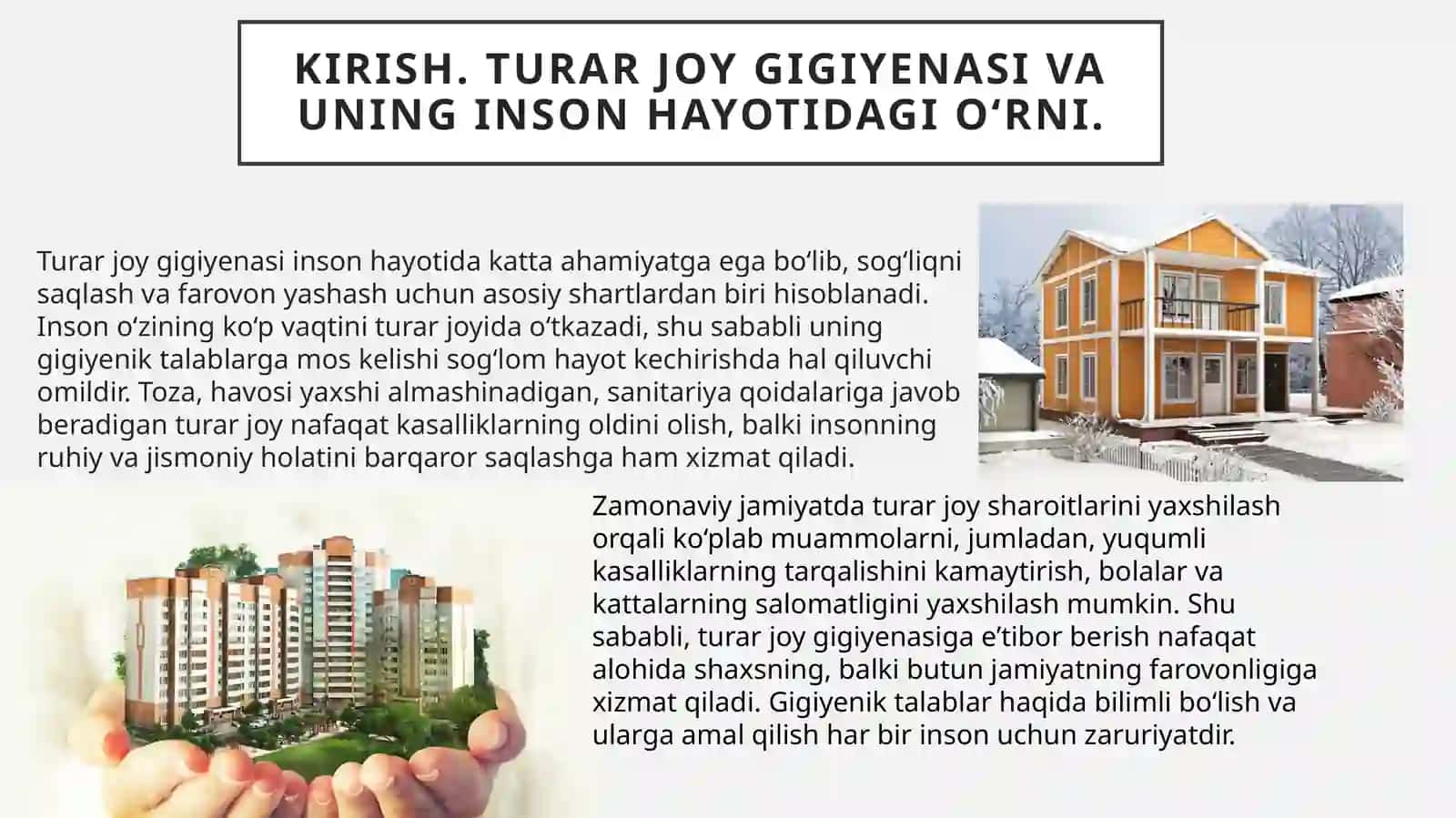 Turar joyning gigiyenasi 3