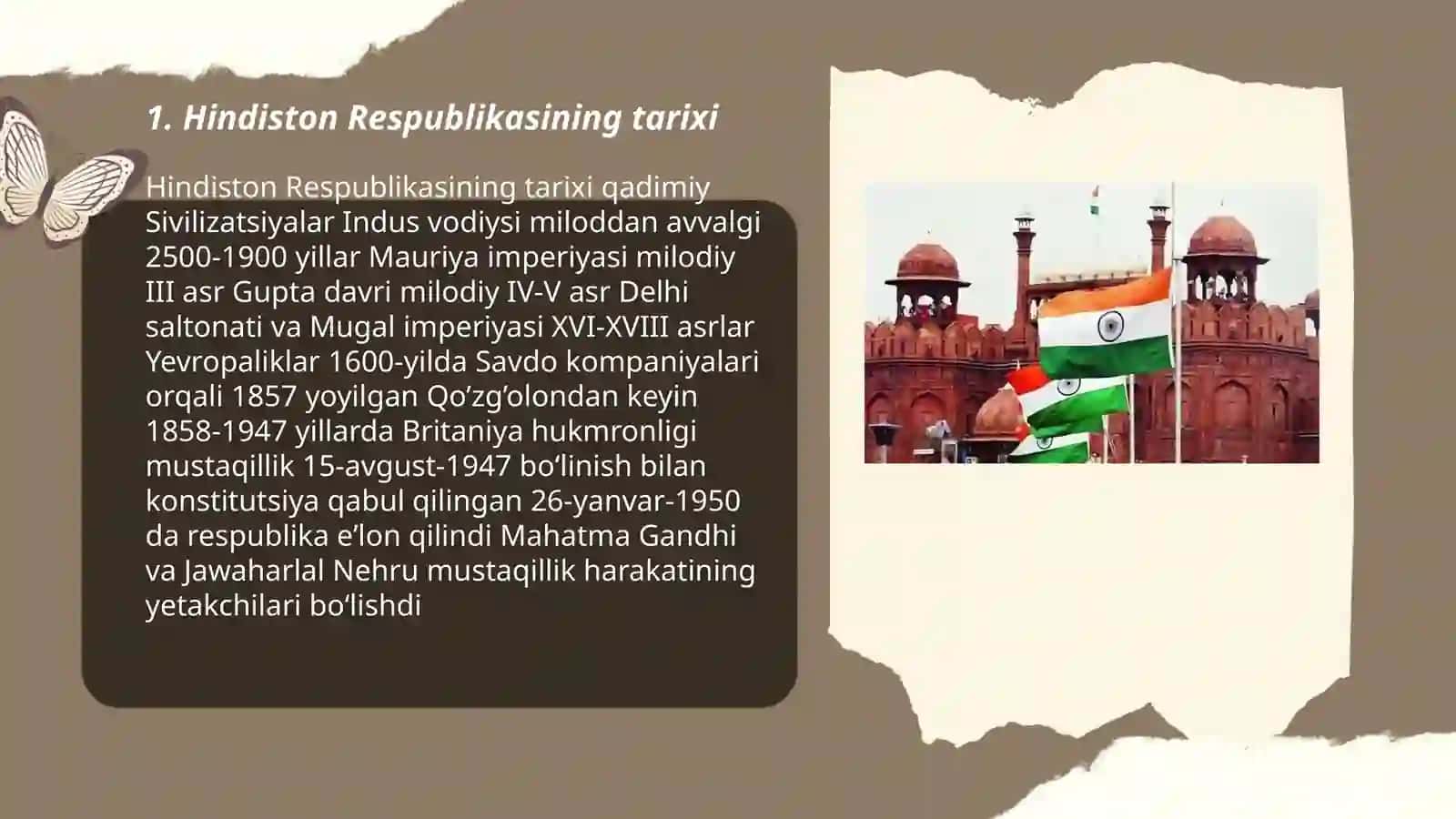 Hindiston Respublikasining Tarixi 3