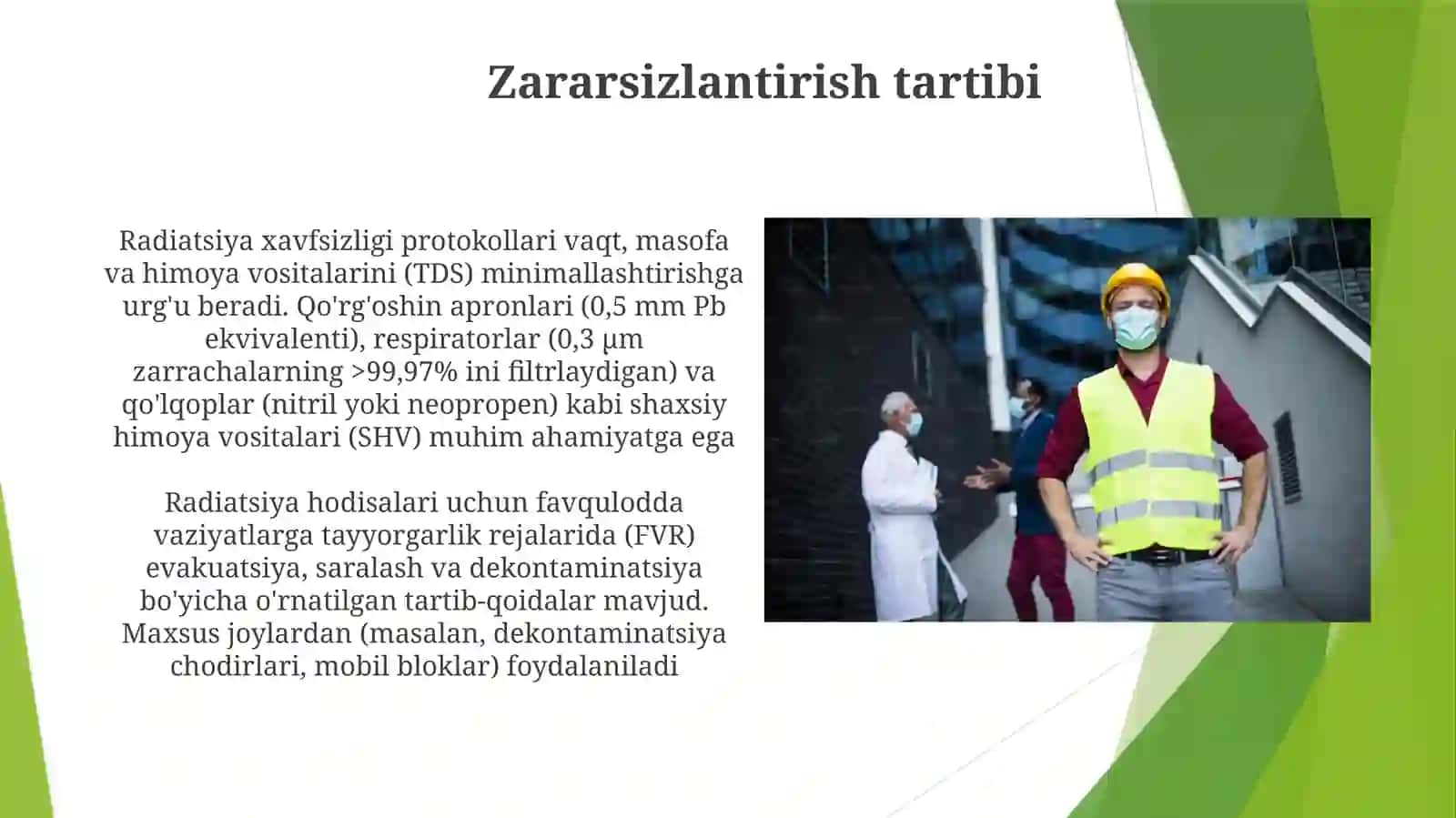 Radiatsiya xavfsizligi protokollari vaqt 3
