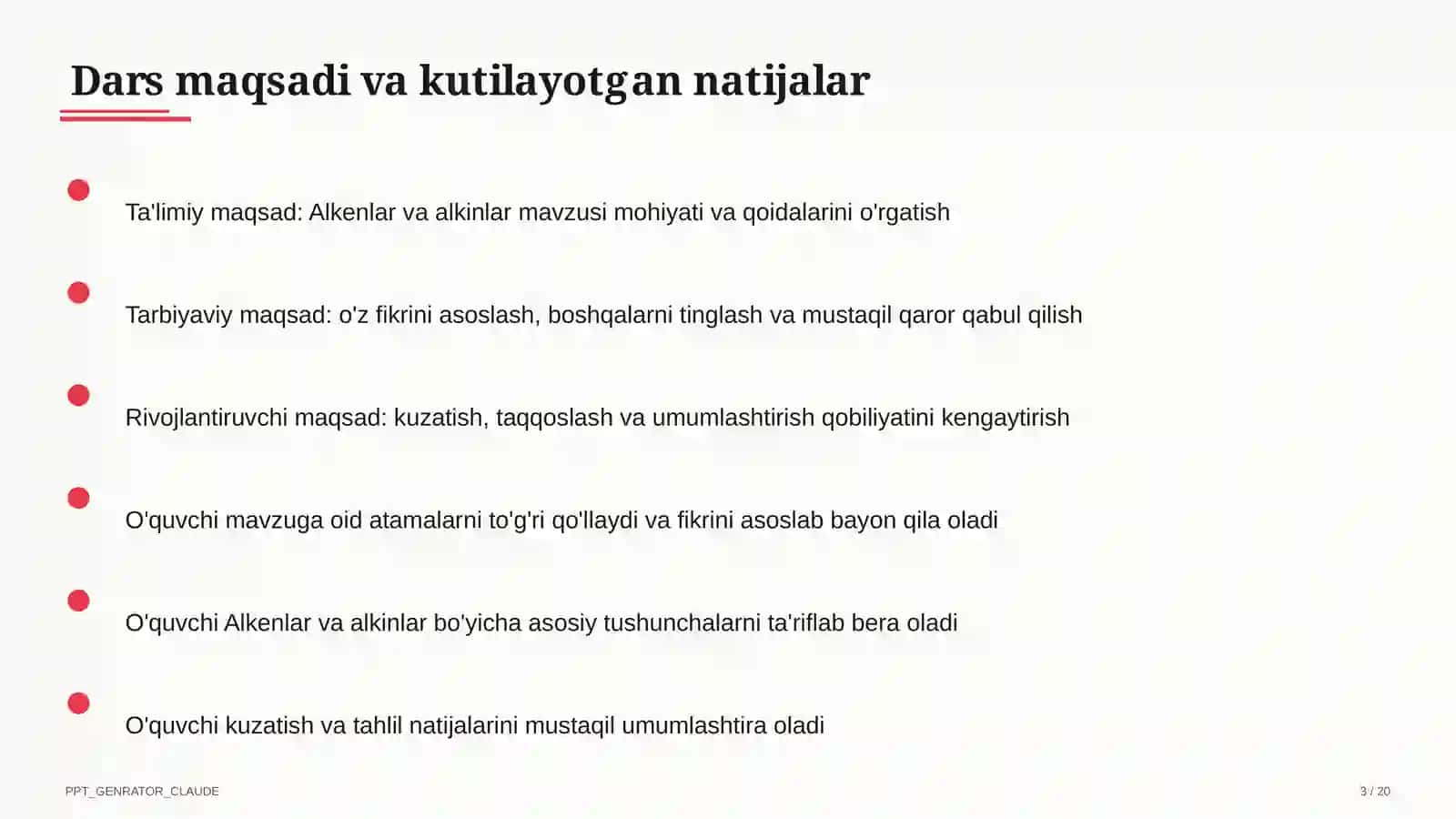 Alkenlar va alkinlar (10-sinf) 3