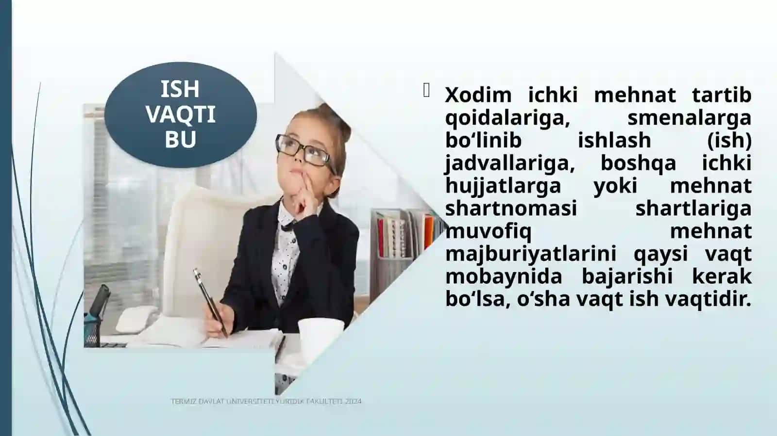 Ish  vaqti  Dam olish vaqti 3