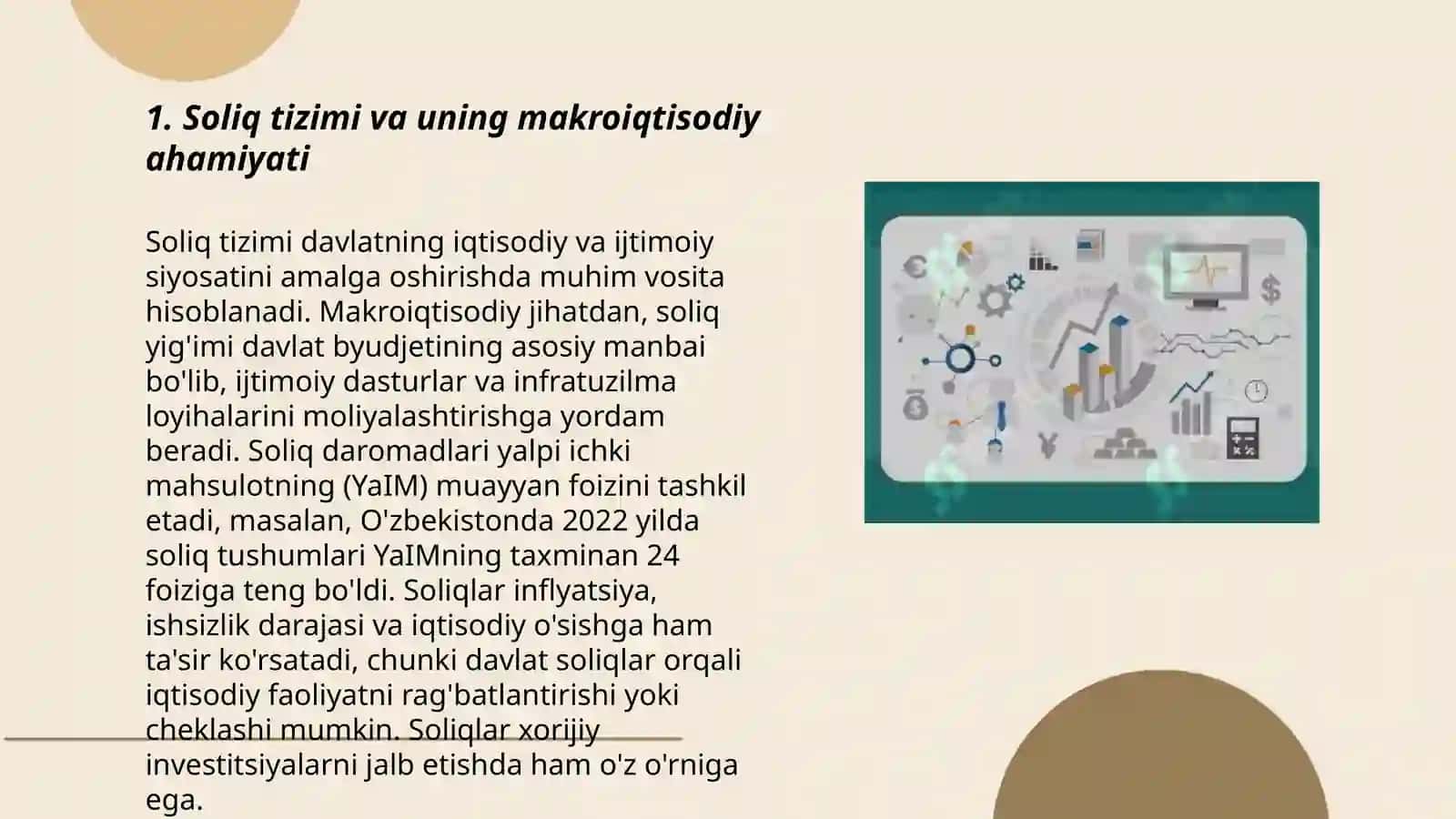 SOLIQLARNING MAKROIQTISODIY MOHIYATI VA OʻRNI 3