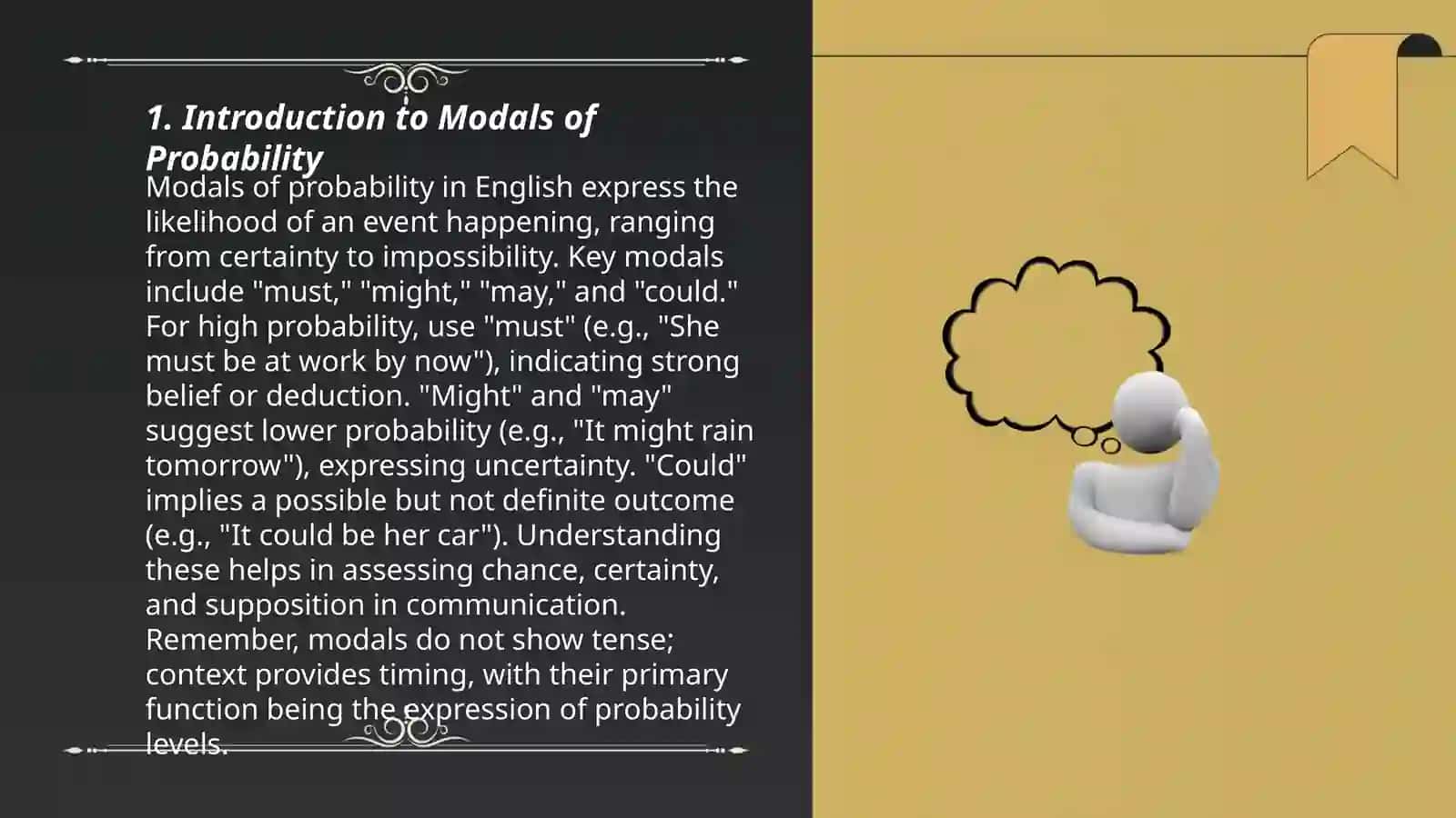 Modals of probability 3