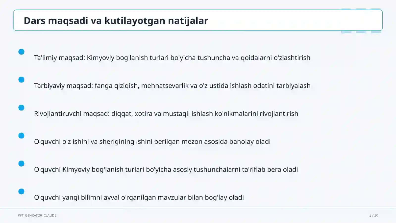 Kimyoviy bog'lanish turlari (8-sinf) 3
