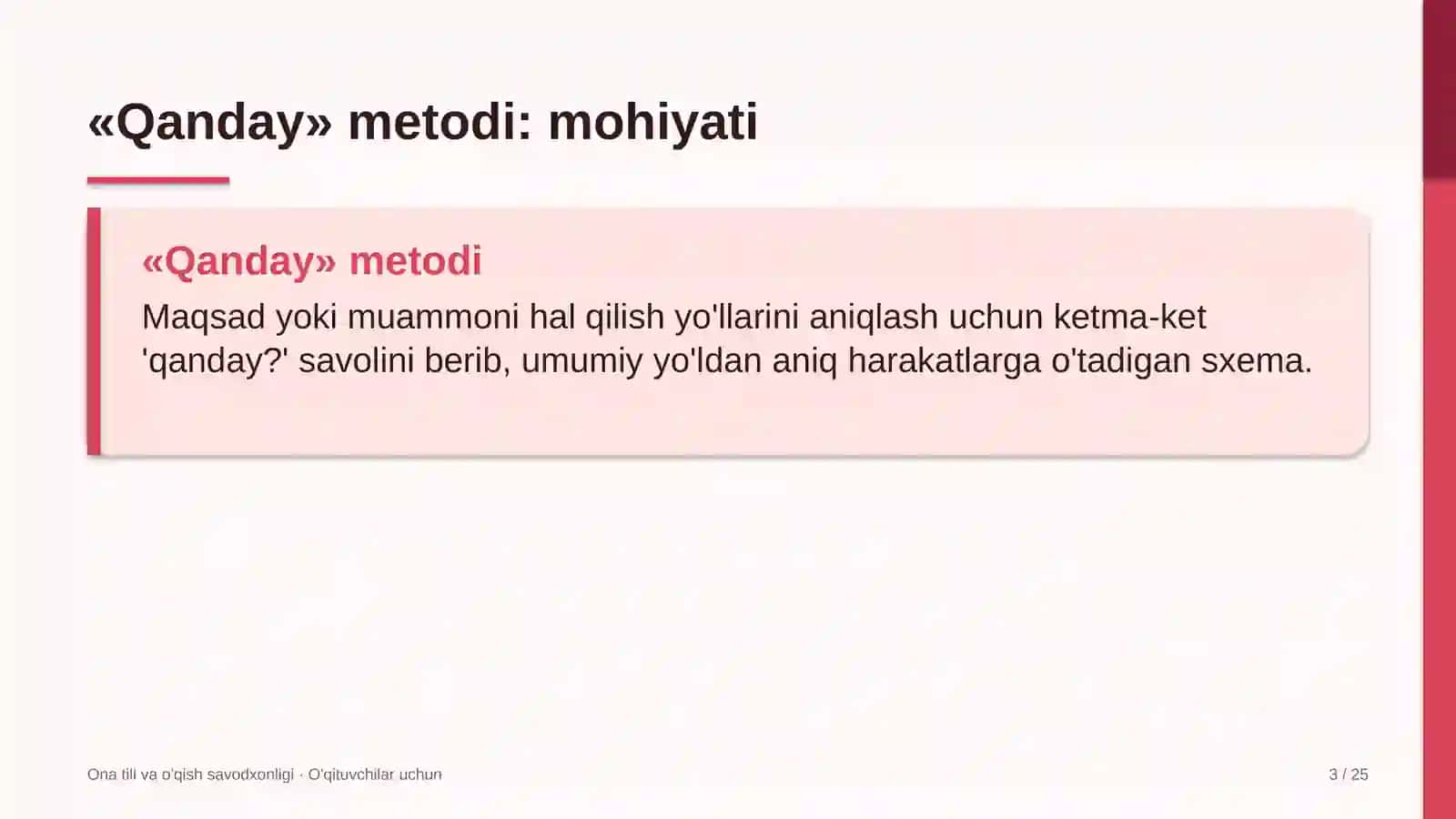 ona tili va o'qish savodxonligi darslarida qanday metodidan foydalanish 4362 3