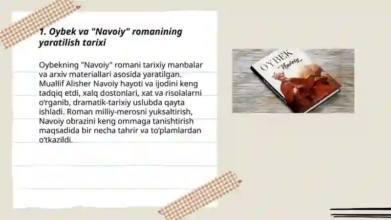 Oybekning "Navoiy" romani 3